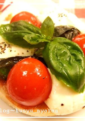 イングリッシュマフィンdeマルゲリータ！-レシピのメイン写真