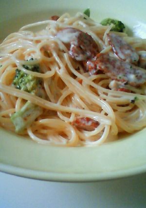 とろ～りうまうま！クリームチーズパスタ。-レシピのメイン写真