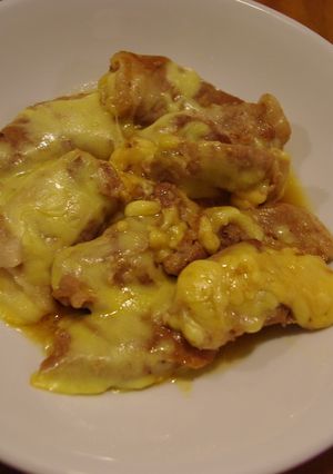 簡単!りんごの豚肉巻きチーズのせ-レシピのメイン写真