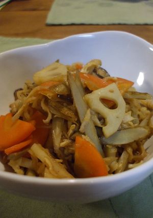 切干大根と根菜の酸っぱ炒め煮-レシピのメイン写真
