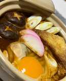 ✎ღ 1人用土鍋で味噌煮込みうどん