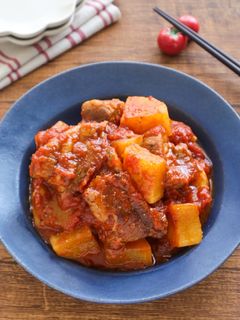 コクうま♡スペアリブと大根のトマト煮-レシピのメイン写真