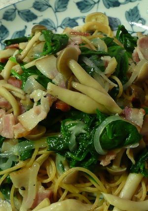 しめじとほうれん草のパスタ-レシピのメイン写真