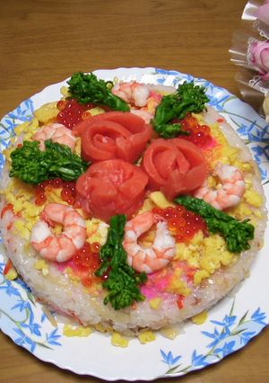 ちらし寿司ケーキ-レシピのメイン写真