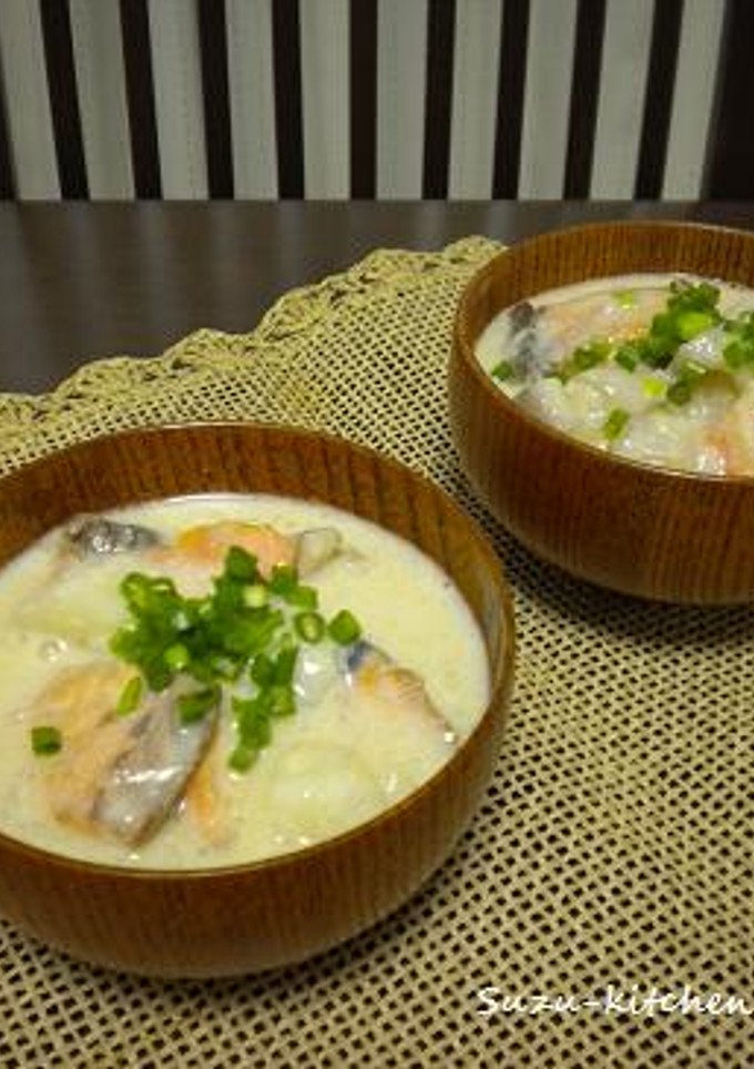 鮭と根菜の和風シチュー-レシピのメイン写真