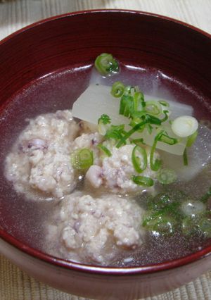 いかの豆腐つみれ汁-レシピのメイン写真