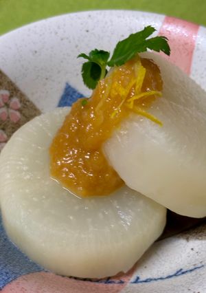 ふろふき大根の柚子味噌がけ♪-レシピのメイン写真