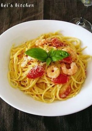 トマトと海老のクリームパスタ-レシピのメイン写真