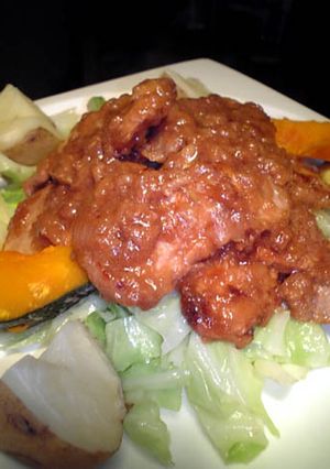 豚の生姜焼き　温野菜と共に-レシピのメイン写真