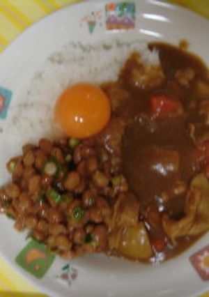 超簡単納豆カレー-レシピのメイン写真