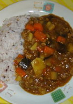 なすとひき肉のカレー-レシピのメイン写真