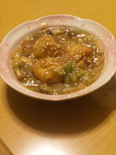 野菜たっぷり鶏団子 中華あんかけ-レシピのメイン写真