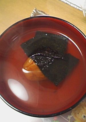 簡単！梅干しのおつゆ★-レシピのメイン写真