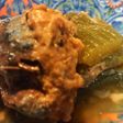 サバ缶とフキの煮物