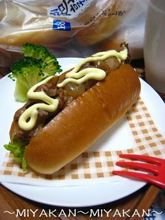 簡単!豚こまと玉ねぎで焼肉サンド-レシピのメイン写真