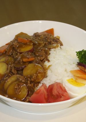 焼き野菜の彩りキーマカレー♪-レシピのメイン写真