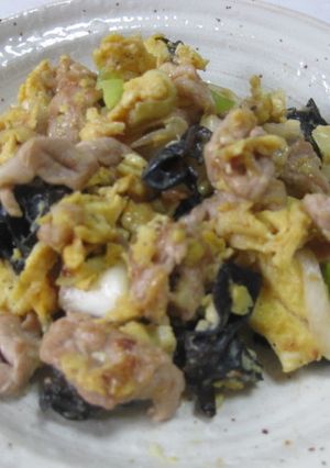 豚肉ときくらげの卵炒め-レシピのメイン写真