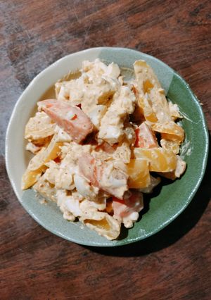 パプリカ＆キャロットでエッグ胡麻ドレ和え-レシピのメイン写真
