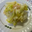 キャベツとカニ缶の炒め蒸し