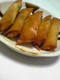 簡単♪鶏肉とほうれん草の春巻-レシピのメイン写真