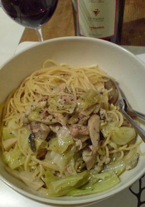 ツナとキャベツのアンチョビソースのパスタ-レシピのメイン写真