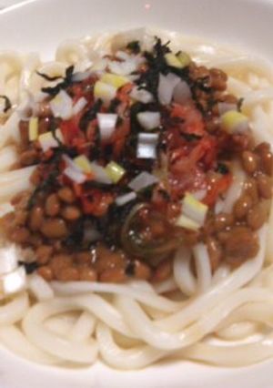 食欲不振に!納豆キムチうどん-レシピのメイン写真