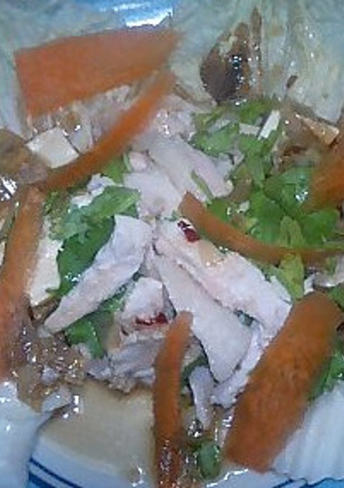 焼き白菜とゆで鶏のねぎだれ　中華風♪-レシピのメイン写真