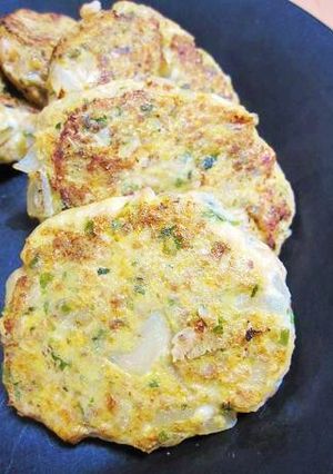 白身魚と野菜のふわふわハンバーグ-レシピのメイン写真