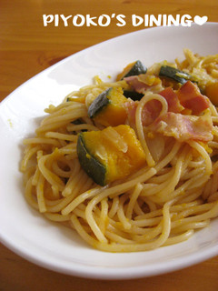 炊飯器で❀かぼちゃの和風スパゲッティー-レシピのメイン写真