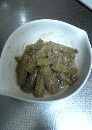料理のための清酒　de　ふきのそぼろ煮-レシピのメイン写真