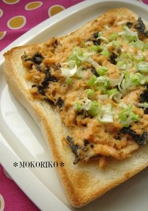 鮭の和風トースト-レシピのメイン写真