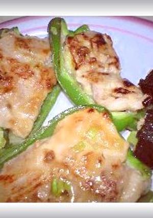 肉味噌ピーマン詰め-レシピのメイン写真