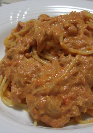 ○ツナのトマトクリームパスタ○-レシピのメイン写真