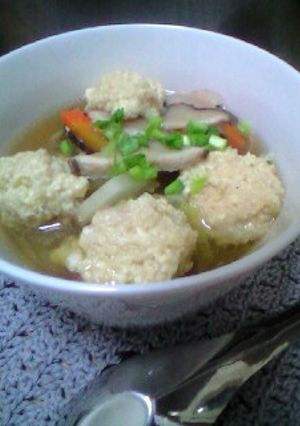 ふわふわ鶏団子スープ-レシピのメイン写真