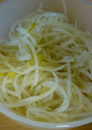 水なしで４分でできるモヤシの茹で方-レシピのメイン写真