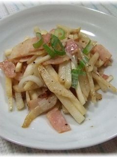 新食感!里芋とベーコンのバター醤油炒め-レシピのメイン写真