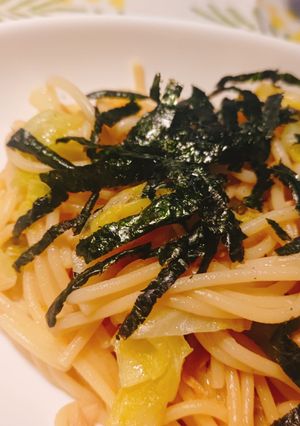 たらこがない時のたらこ風味パスタ(ツナ)-レシピのメイン写真