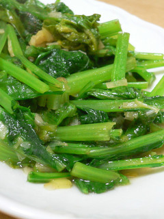 かき菜のしょうが炒め-レシピのメイン写真