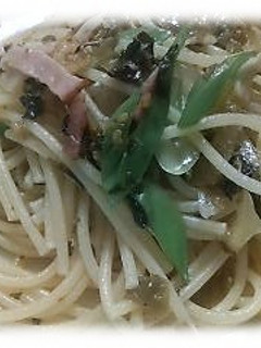 ベーコンと辛子高菜のパスタ-レシピのメイン写真