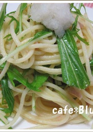 シャキシャキ水菜のツナパスタ-レシピのメイン写真