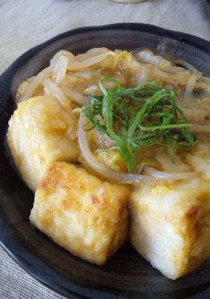 もやし餡の豆腐ｽﾃｰｷ-レシピのメイン写真