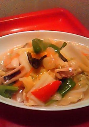 イカで海鮮八宝菜（中華丼）-レシピのメイン写真
