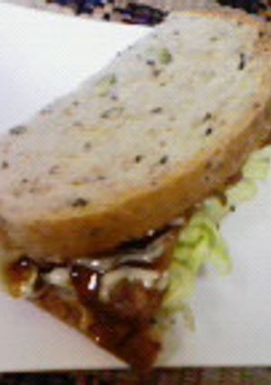照り焼きチャーシューサンド(バーガー)-レシピのメイン写真