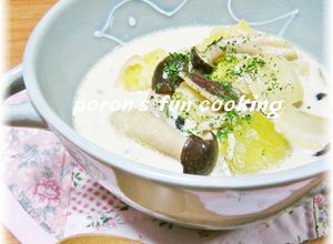 さつまいも＆しめじの和風ミルクスープ♬-レシピのメイン写真
