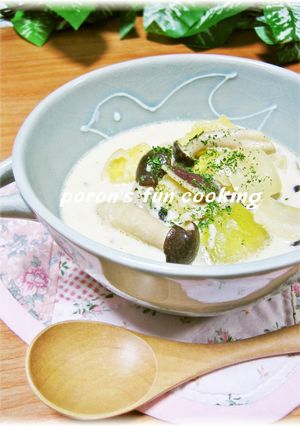 さつまいも＆しめじの和風ミルクスープ♬-レシピのメイン写真