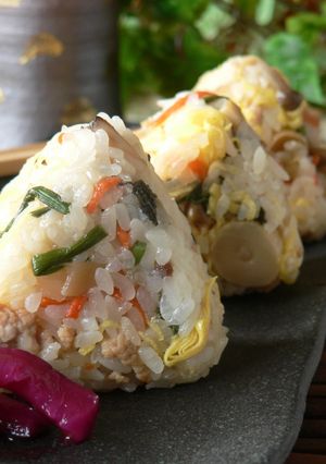もち米で…山菜のちらし寿司♫♬♪♫ ♬♪-レシピのメイン写真
