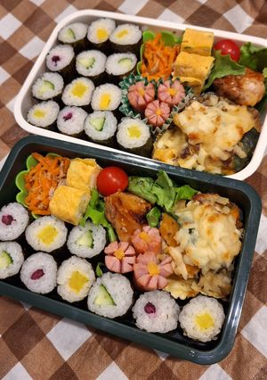 高１男子とパパの弁当241024-レシピのメイン写真