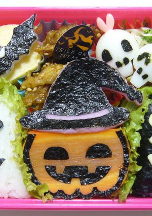 キャラ弁　ハロウィンパーティー弁当-レシピのメイン写真