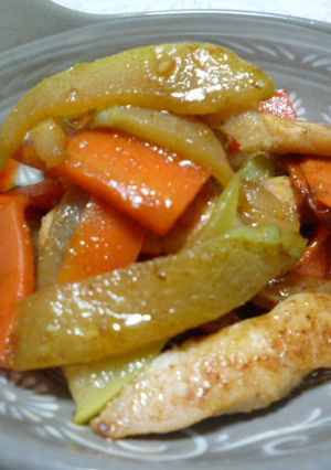 焼肉のタレだけ！ハヤトウリ炒め-レシピのメイン写真