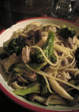 簡易塩豚とブロッコリーのオイル系パスタ-レシピのメイン写真